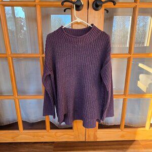 WHATNOT BOUTIQUE Knit Oversized Distressed Sweater Cotton/Polyester Small [C]